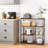 Aaliyahmarie 95cm 4 shelf Shelving Unit with 2 Baskets and Hooks