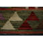 Tapis kilim à motif géométrique éclatant 2X3