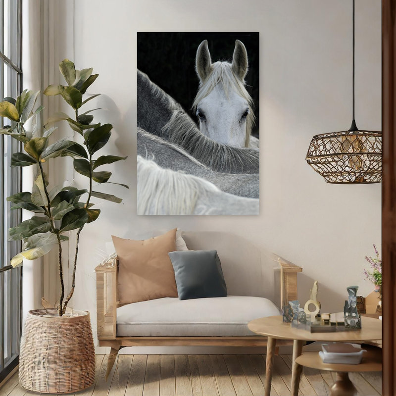 Art contemporain abstrait, art cheval contemporain, H 48 po x l 32 po