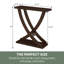 Arbri 31.25" Criss-Cross Console Table-2083558214