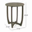 Table circulaire 27,5 po Hermosa