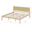 Platform Bed Frame With Headboard, Solid Pine Wood Slat Support - No Box Spring Needed-130557772