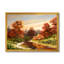 «The Wood River on a Decline in an Orange Autumn», peinture sur toile-59756601-59756600
