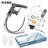 MASO Touchless Pull-Down Bathroom Sink Faucet, 2 Spray Modes, Temperature Display (°F), Motion Sensor, 360° Swivel, Single Handle, 1 or 3 Hole, Deck Plate, Vanity, Laundry & Bar,   Brushed Gray-126101716