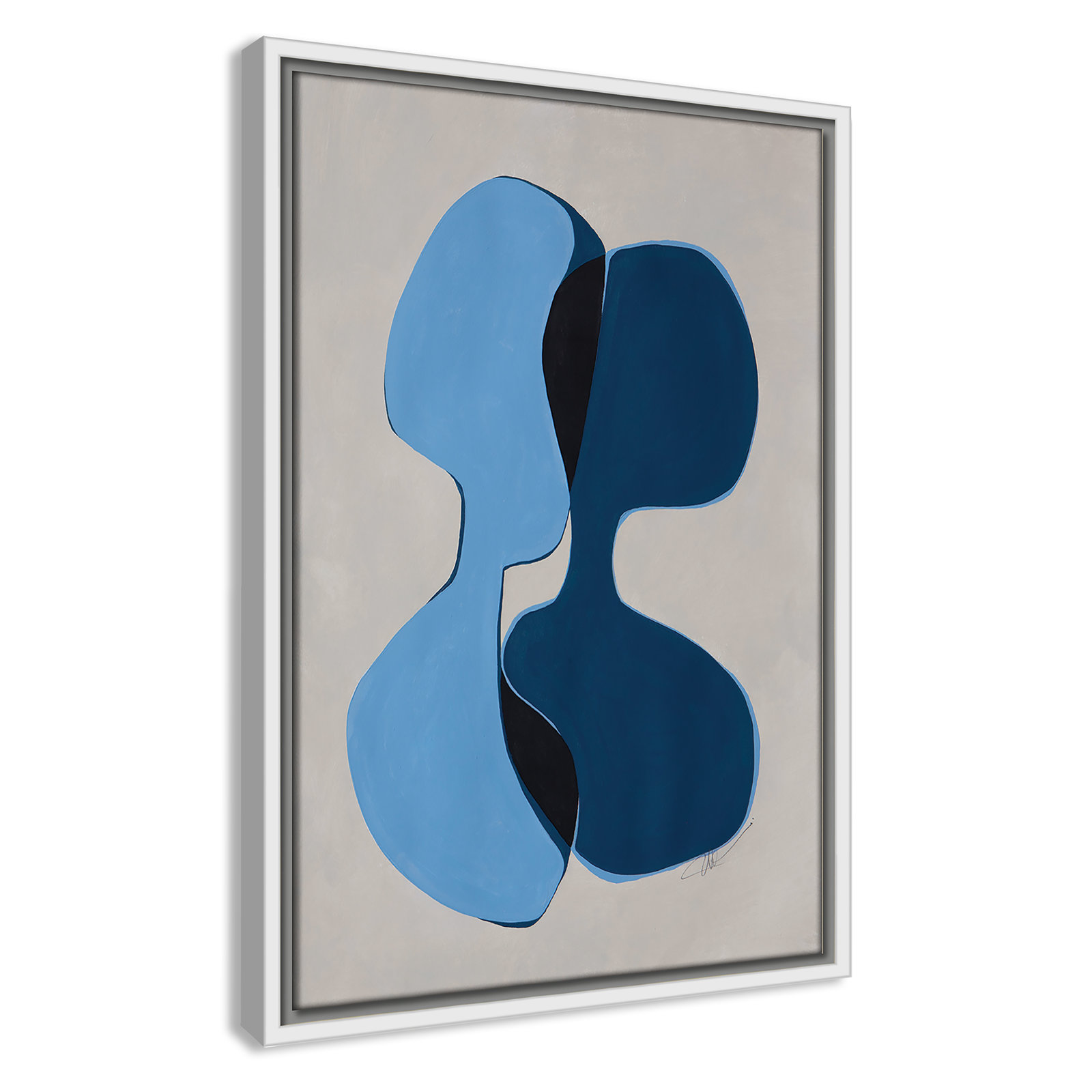 In Unity Collection "In Unity I" Print, 19.5" H x 13.5" W x 2" D, White Framed
