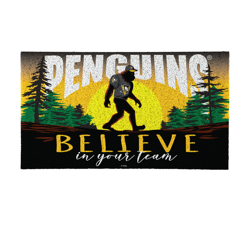 Paillasson Pittsburgh Penguins Bigfoot, 28 po x 16 po