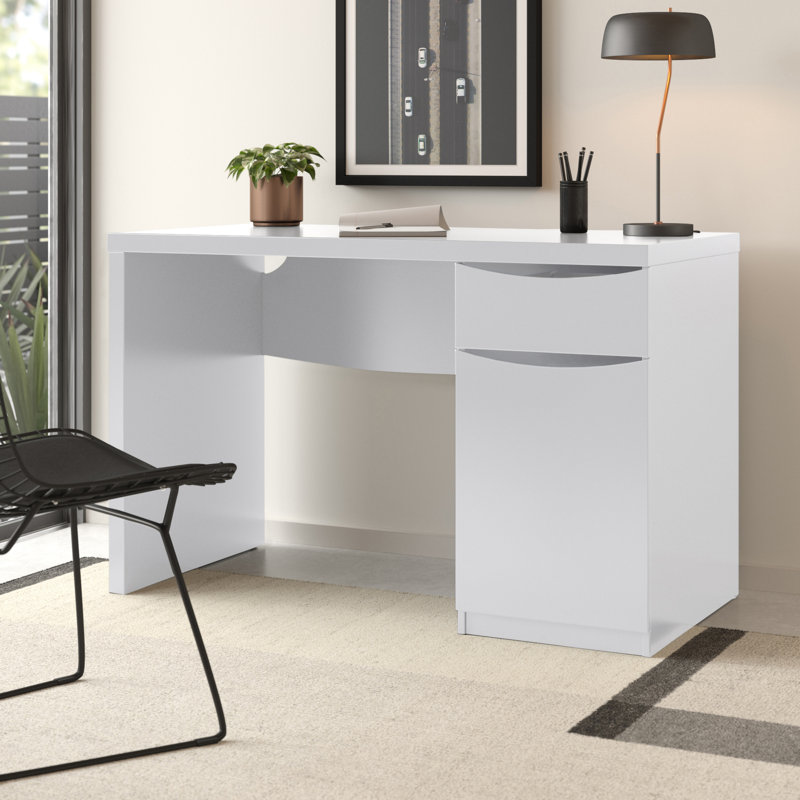 Bureau crédence, Blanc pur
