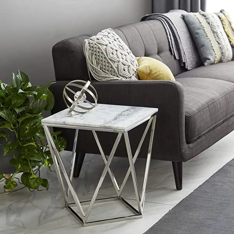 Table d'appoint Sunday, Argent argent