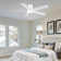 Modern 46"/52" Indoor Flush Mount Ceiling Fan With LED Light, 5 Reversible Blades, Remote Control and 3 Color Temperatures