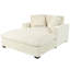 Méridienne surdimensionnée de 53,5 po x 70,9 po Modern Mirod, conception classique, tissu doux, assemblage facile, structure durable avec pieds en bois massif