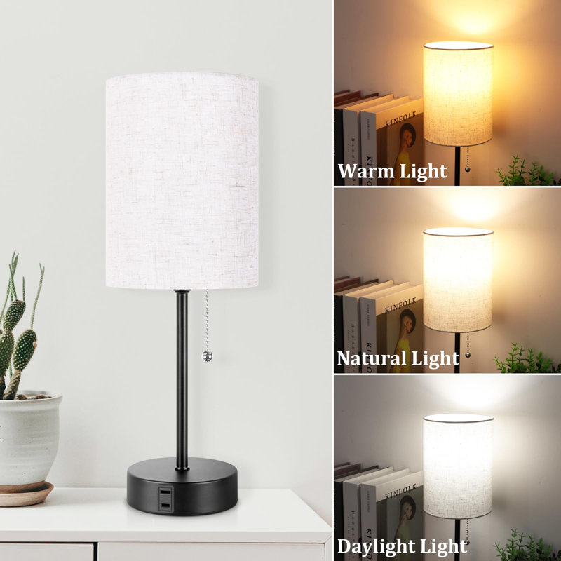 Walterhill USB Table Lamp, Black