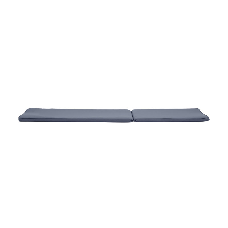 Coussin de chaise longue d'extérieur en tissu, 2, Gris foncé
