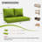 Wynee Outdoor Loveseat Cushions 46X26X5 Bench Seat / Back Cushion, Only Cushions-2095870917