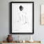 Silhouette S croquis I - Cadre photo, reproduction d'art sur papier-203939061-203939060