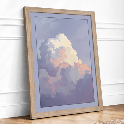 Cloud at Sunset Minimalist - Framed Print