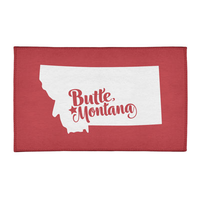 Tapis de zone rouge en butte montana