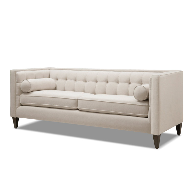 Allia Upholstered 84'' Sofa, Sky Neutral Beige