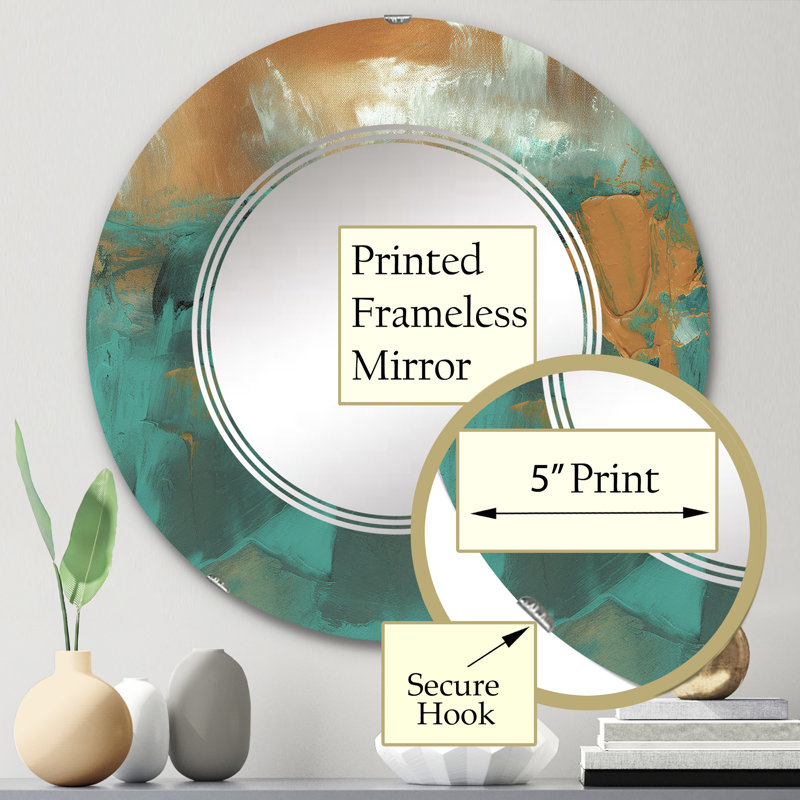 Miroir mural Huenna, 24 po x 24 po