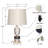 Buoy, 27" Poly Coastal Table Lamp White and Blue