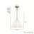 Hunter Isabella Scalloped 1 Light Medium Pendant Ceiling Light Fixture