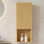 Armoire murale de 35 po de hauteur pour salle de bain, armoire de rangement étroite avec porte et tablettes