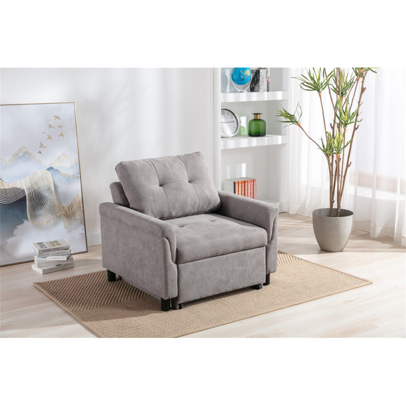 Fauteuil convertible 35 po Hannah, Gris