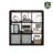 Cubicle Book Shelf, 9-Cube Bookshelf, Triple Thick Frame Cube Storage Organizer Bookcase, 15.3 x 43.8 x 43.3, for Living Room, Bedroom, Home Office, Dark Oak-922333933-922333934