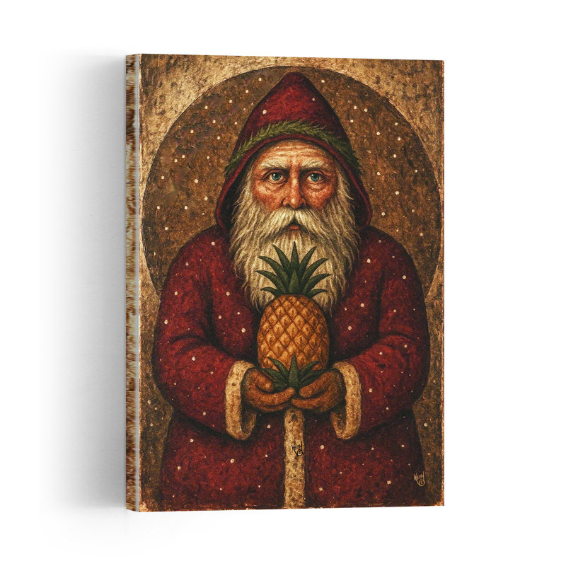 Hospitality Santa Fruit Tropical Wall Art Print 1 Piece Wrapped Canvas Wall Art, 152.4cm H x 101.6cm W
