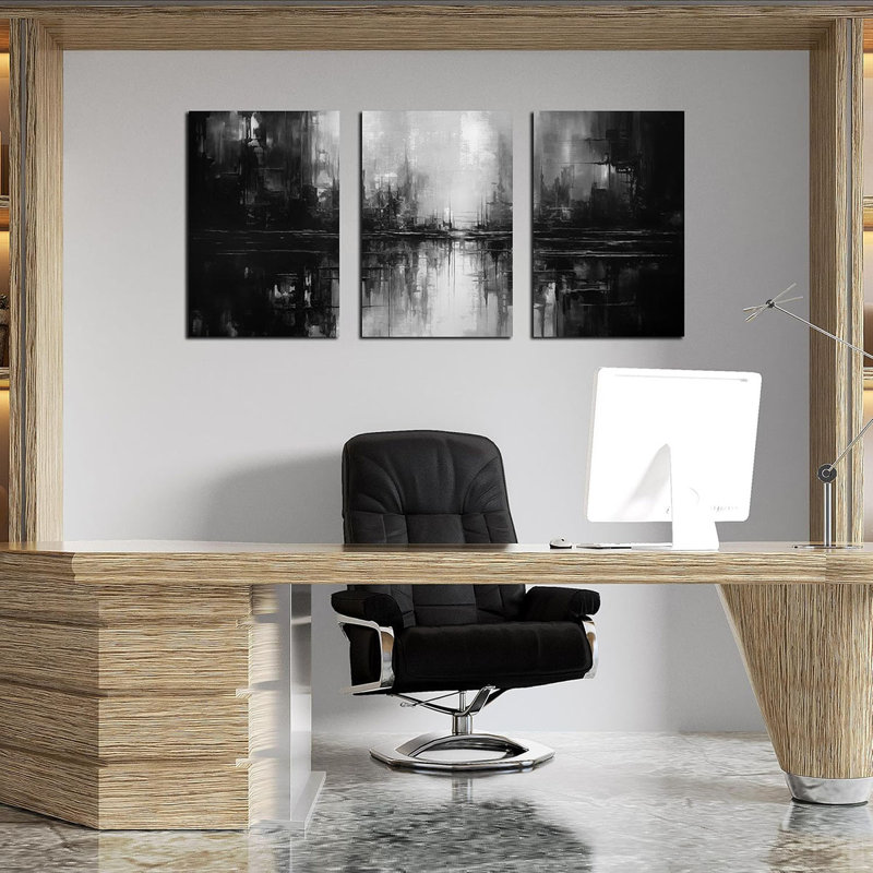 3 Piece Wrapped Canvas Print, 60 cm H x 120 cm W