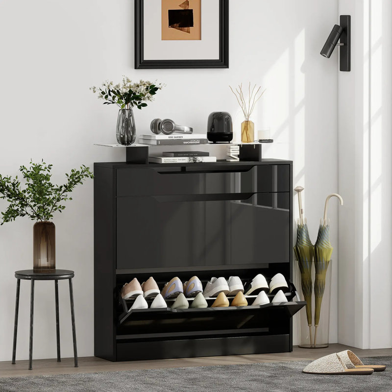 16 Pair Shoe Storage Cabinet