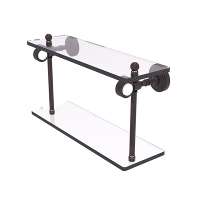 Jarrell 2 Piece Glass Tiered Shelf
