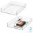 iDesign Makeup Drawer Organizer Trays for Vanity - Set of 2 - Clear