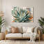 Art mural gris en métal Southwestern Plants Aloe Vera 147-36106521