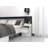 Taahir 2-Drawer Bedside Table with Open Shelf 40 cm White