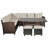 Hearston 8 - Person Patio Dining Set Rectangular Table with Cushions Included
