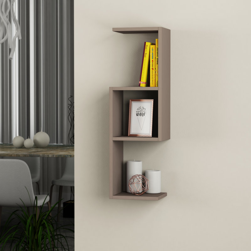 Murrow 4 Piece Accent Shelf, Light Mocha