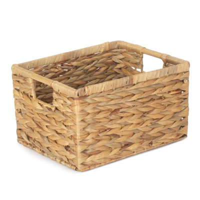 Bay Isle Home Nordic Water Hyacinth Storage Basket Bamboo Decorative Basket