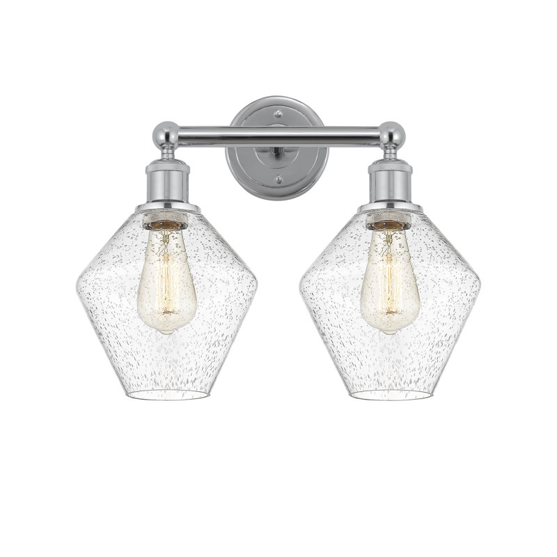 Éclairage pour meuble-lavabo à intensité variable 2 lumières Amylea, Chrome poli, Bullé