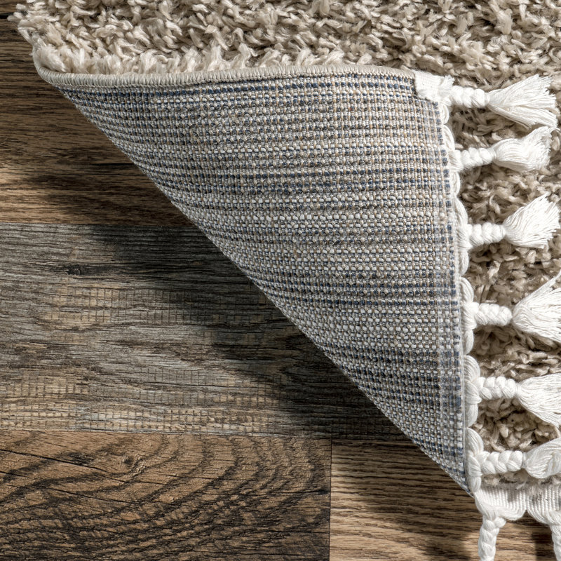 Simms Power Loom Performance Shag Tasseled Rug, Rectangle 6' 7" x 9' 4"