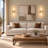 Creswell LED Flush Mounted Brass Wall Sconce Dimmable Bath Vanity Light