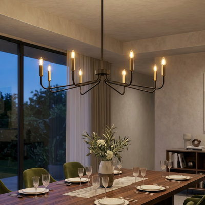 Maroneia 38" W 8-Light Dimmable Candle Style Chandelier