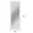 Framed Full-Length LED Mirror with Tempered Glass & Anti-Desilvering – Bright 3-Color Lighting, Stable Multi-Installation-849736758