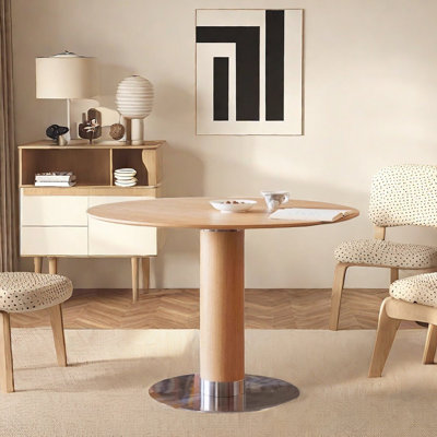 Simple Retro Durable Beautiful Round Dining Table