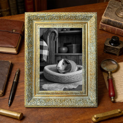 Cadre photo or antique 1pc pour photos 8 "x 10" et cadeaux de pendaison de crémaillère