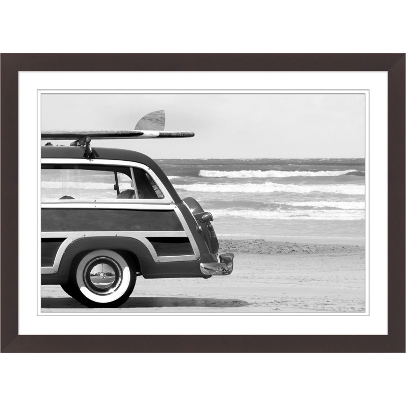 B And W Beach Car 2 Print