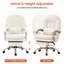 Fauteuil de direction avec repose-pieds, fauteuil de bureau inclinable et pivotant avec support lombaire-129204072