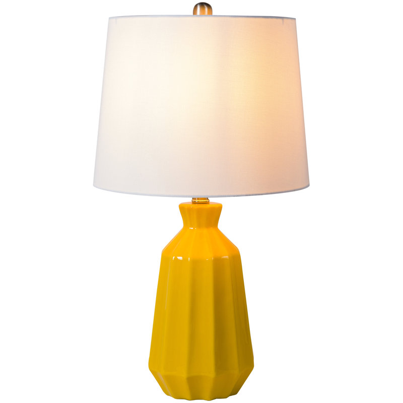 Jeanette Ceramic Table Lamp, Yellow