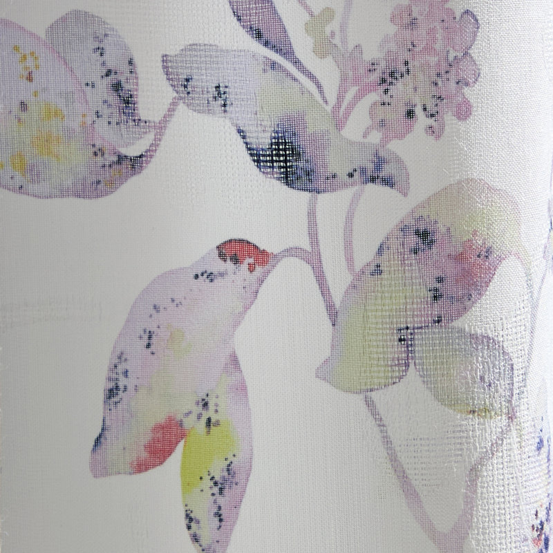 Ted Baker Lilac Print Multi 50 X 84 Curtain Panel Pair (Set Of 2), 50" W x 84" L
