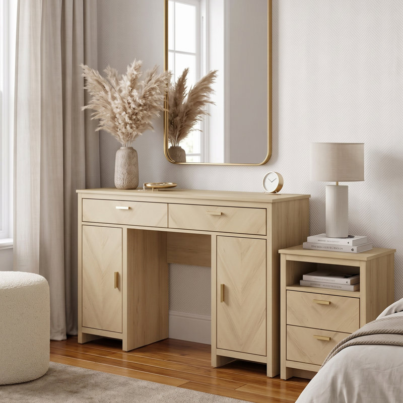 Adalinne Luxe Bedroom Duo, Oslo Oak