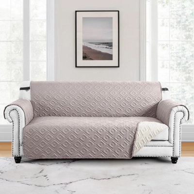 Reversible Water Resistant Sofa Protector - Dual Color Quilted Slipcover